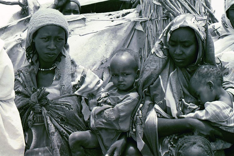 Refugees in a camp in eastern Chad for refugees from the Darfur region of neighboring Sudan.